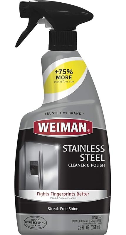 Weiman Stainless Steel Cleaner Polish 22 fl oz 6 Pack
