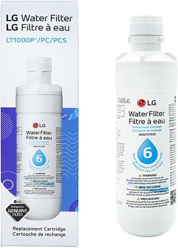 LG LT1000P 6-Month 200-Gallon Refrigerator Water Filter, NSF42/NSF53/N