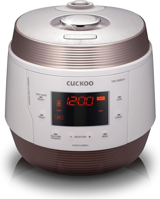 CUCKOO 5Qt Electric Pressure Cooker with 10 Menu Options & Non-Stick P