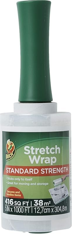 Duck Brand Clear Stretch Wrap Roll, 5