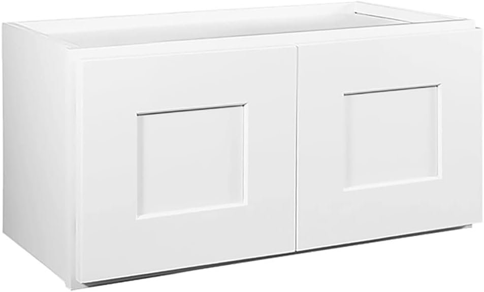 Design House Brookings Shaker Bridge Wall Kitchen Cabinet, 24