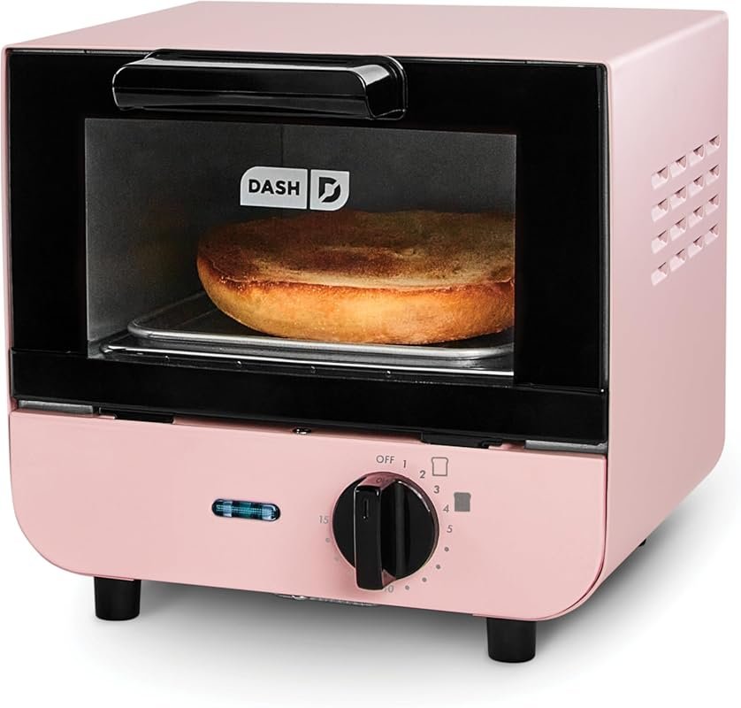 Dash Mini Toaster Oven, Compact & Stylish, Adjustable Temperature, Rem