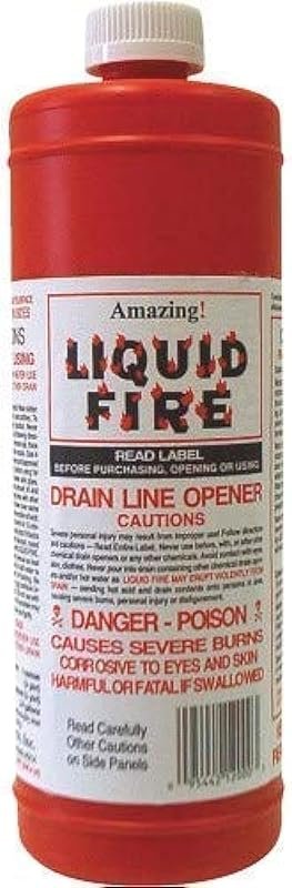 Liquid Fire Drain Line Opener, 32 Oz