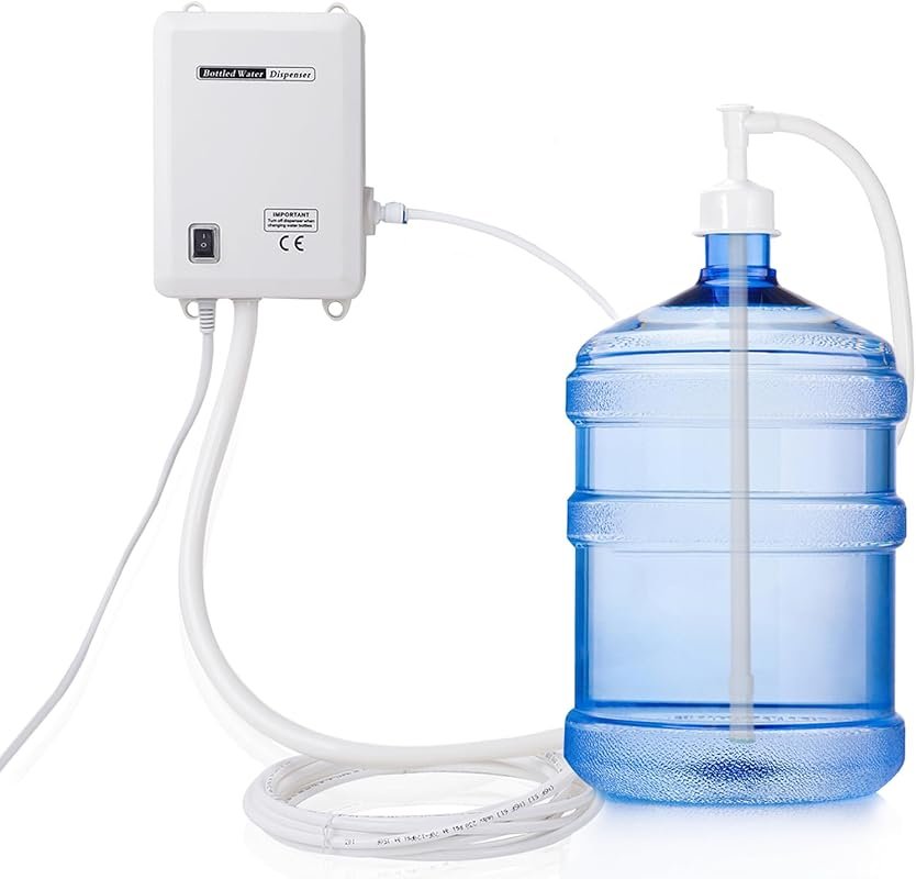 Bottled Water Dispenser Pump – 20ft Hose, 110V AC, Compatible with Cof