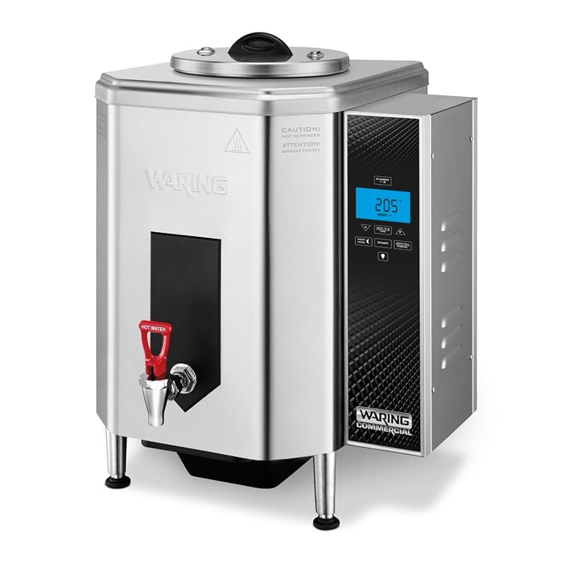 Waring Commercial 10‑Gallon Hot Water Dispenser – Digital LCD, 150‑205