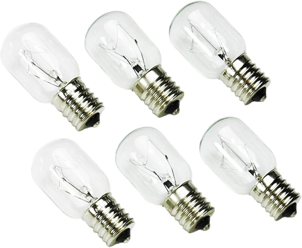 E17 40W 125V Microwave Light Bulb for Appliance Oven Refrigerator Lava