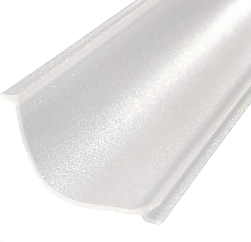 Beam Lighting Under Cabinet Light Cover Replacement White Ribbed Acryl