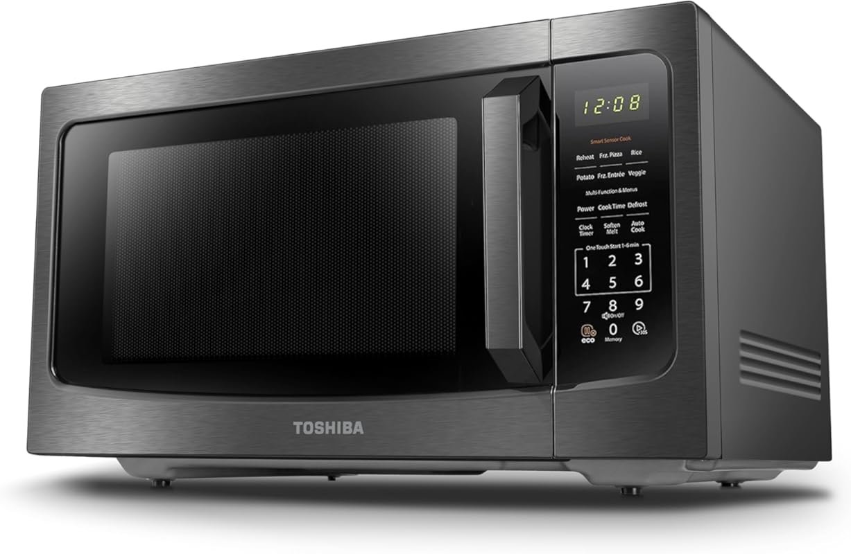 TOSHIBA Smart Sensor Microwave with Removable Turntable, 1200W, 1.6 cu