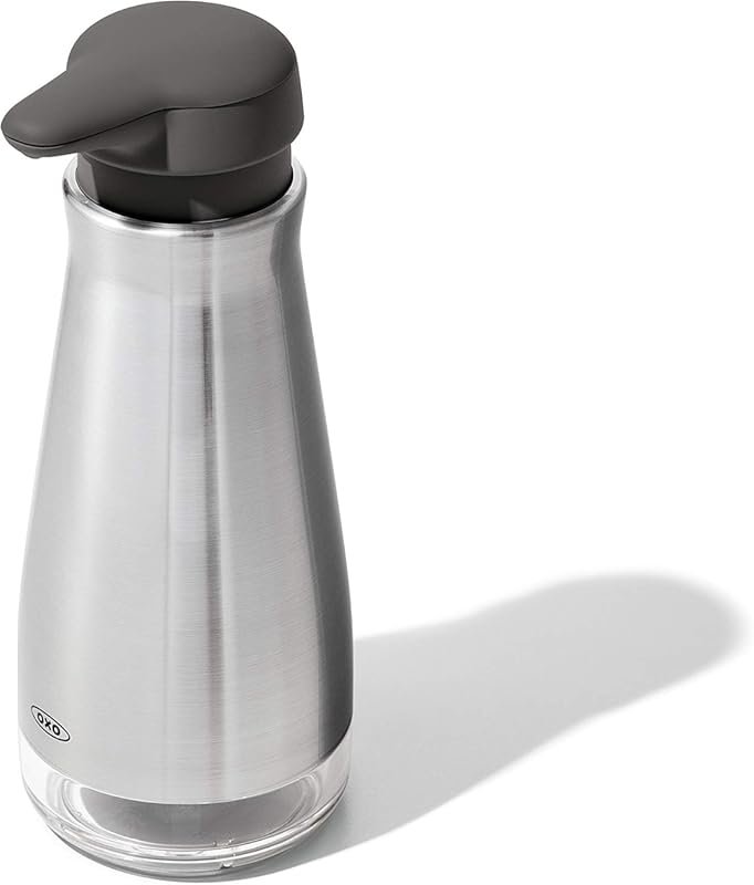 OXO Good Grips Stainless Steel Soap Dispenser for Kitchen & Bathroom