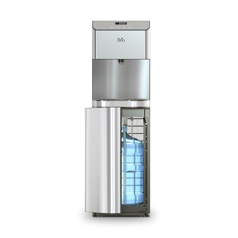 Brio Moderna Bottom‑Load Water Cooler, Tri‑Temp Adjustable, Self‑Clean