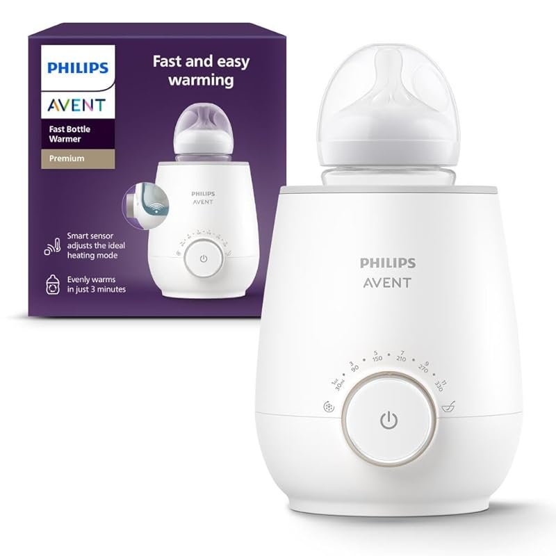 Philips Avent Premium Fast Bottle Warmer SCF358, Smart Temperature Con
