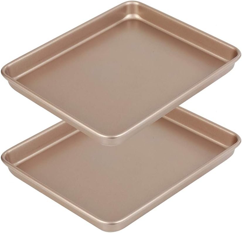 Walooza 11 Inch Nonstick Baking Sheets, Deep 1 Inch, Easy Clean & Heav
