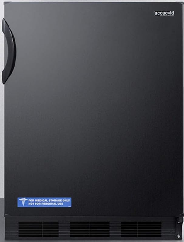 Summit FF7BK 5.3 Cu.Ft All-Refrigerator with Seamless Liner & Glass Sh
