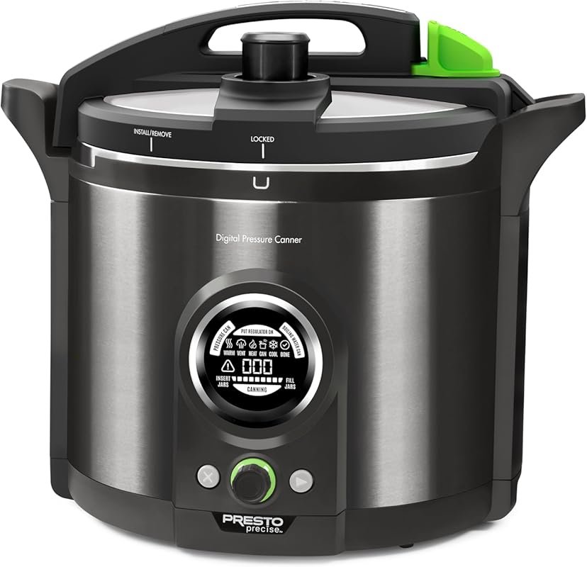 Presto 12-Quart Digital Pressure Canner with Water Bath Capability and