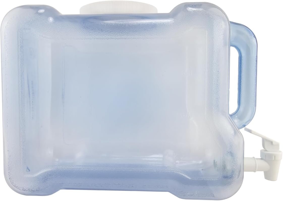 New Wave Enviro 2‑Gallon Light‑Blue Refrigerator Bottle, BPA‑Free Trit
