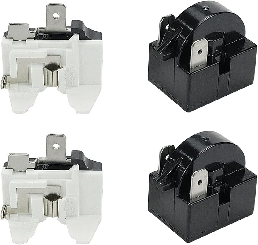 Semetall 4.7 PTC 2 Pin Starter Relay & 1/5HP Overload Protector (4 Pie
