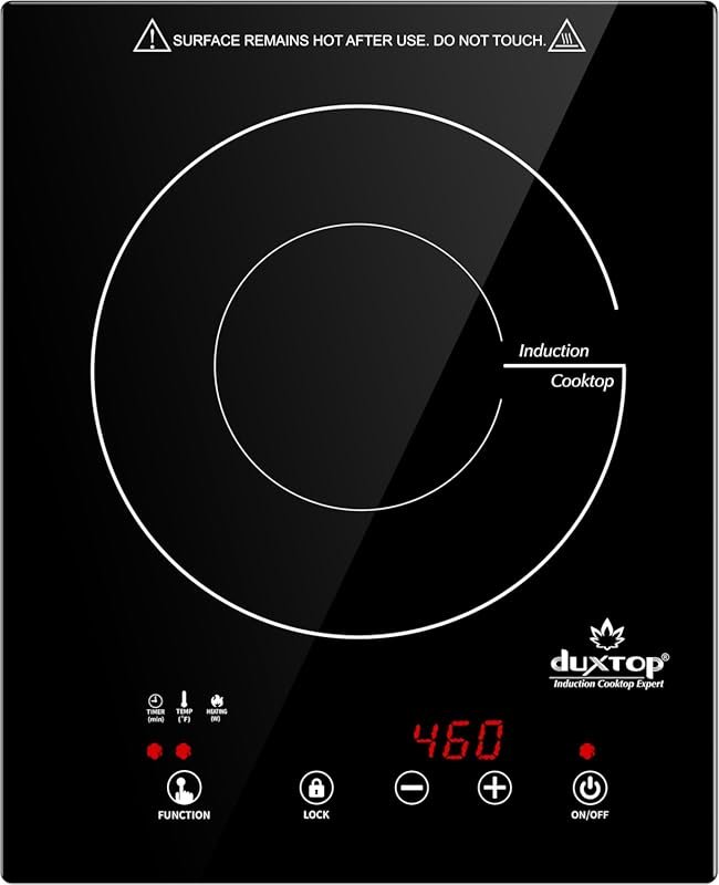 Duxtop BT-200T1/8600BI Built‑in Induction Cooktop, 1800W Portable Coun