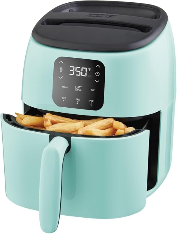 Dash Tasti‑Crisp™ 2.6‑Qt Digital Air Fryer – Compact Mini Fryer for Fr