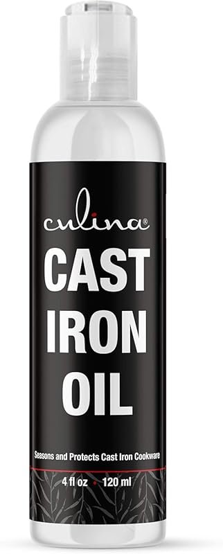 Culina 100% Natural Cast Iron Oil – Clean & Protect All Iron Cookware