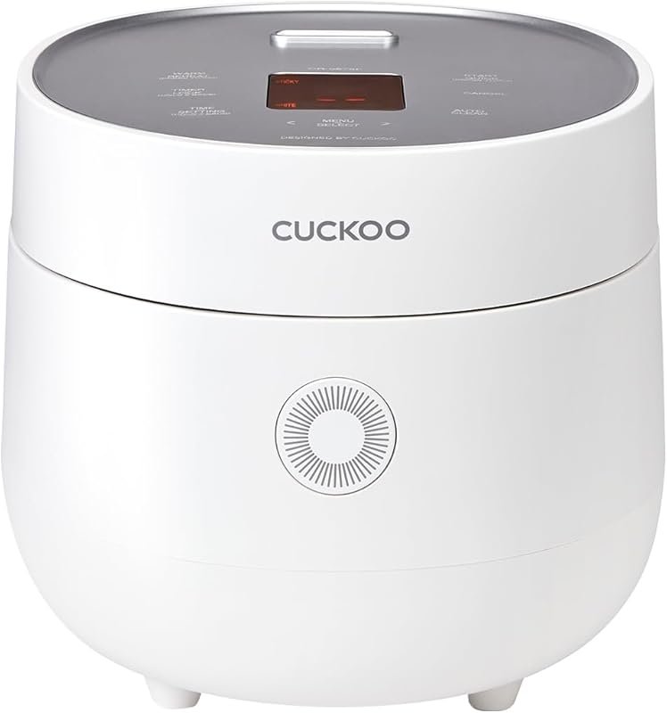 Cuckoo Micom 6-Cup Rice Cooker with 9 Menu Options, Quick Rice & Auto 