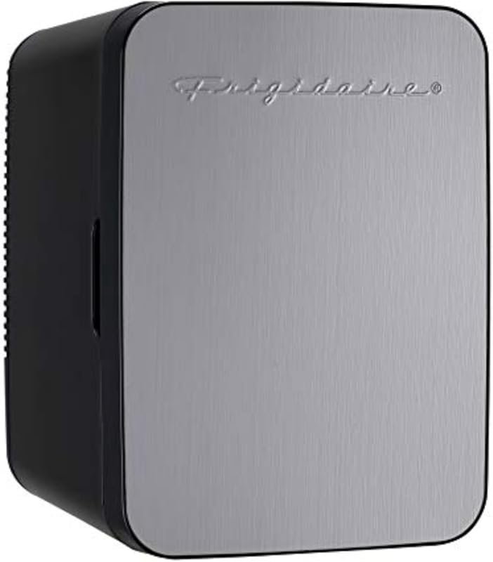 Frigidaire 10L Brushed Stainless Mini Fridge with Rugged Design, Ideal