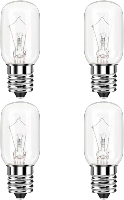 E17 40W T8 Microwave Light Bulb for Appliance Refrigerator Range Hood,