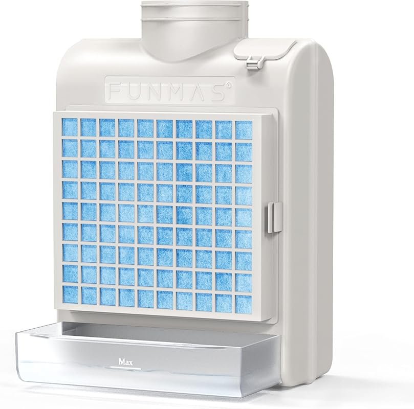 FUNMAS 3-in-1 Indoor Dryer Vent with Stainless Screen, Polyester Filte