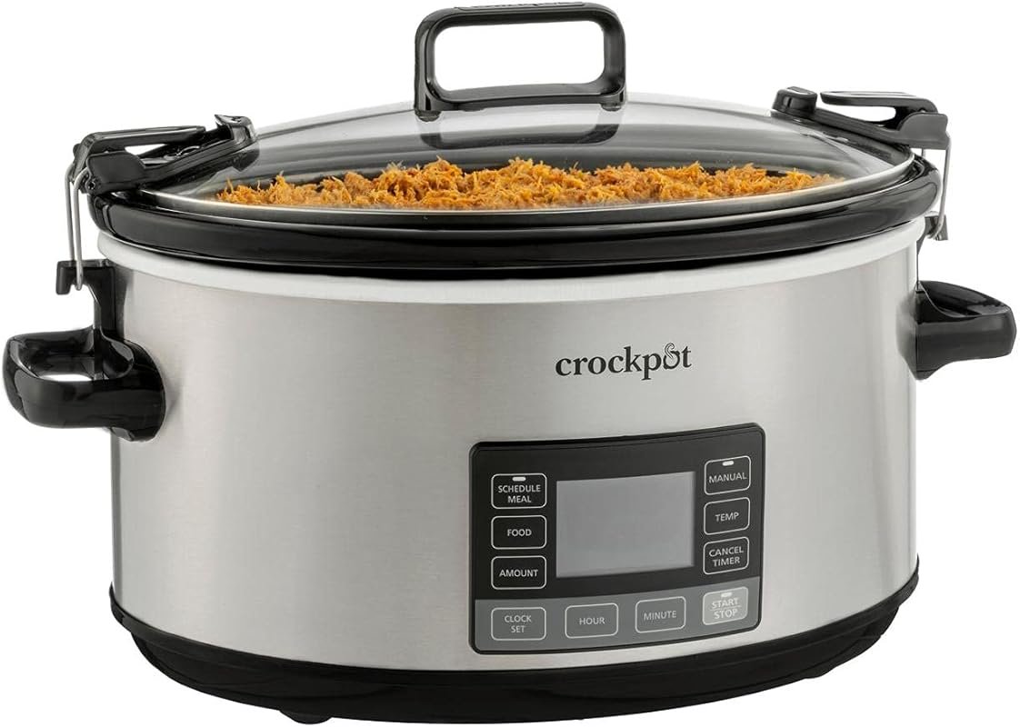 Crock-Pot 7QT Portable Programmable Slow Cooker with Timer & Locking L