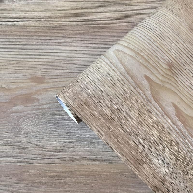Vintage Oak Wood Grain Peel & Stick Wallpaper for Cabinets – Self-Adhe