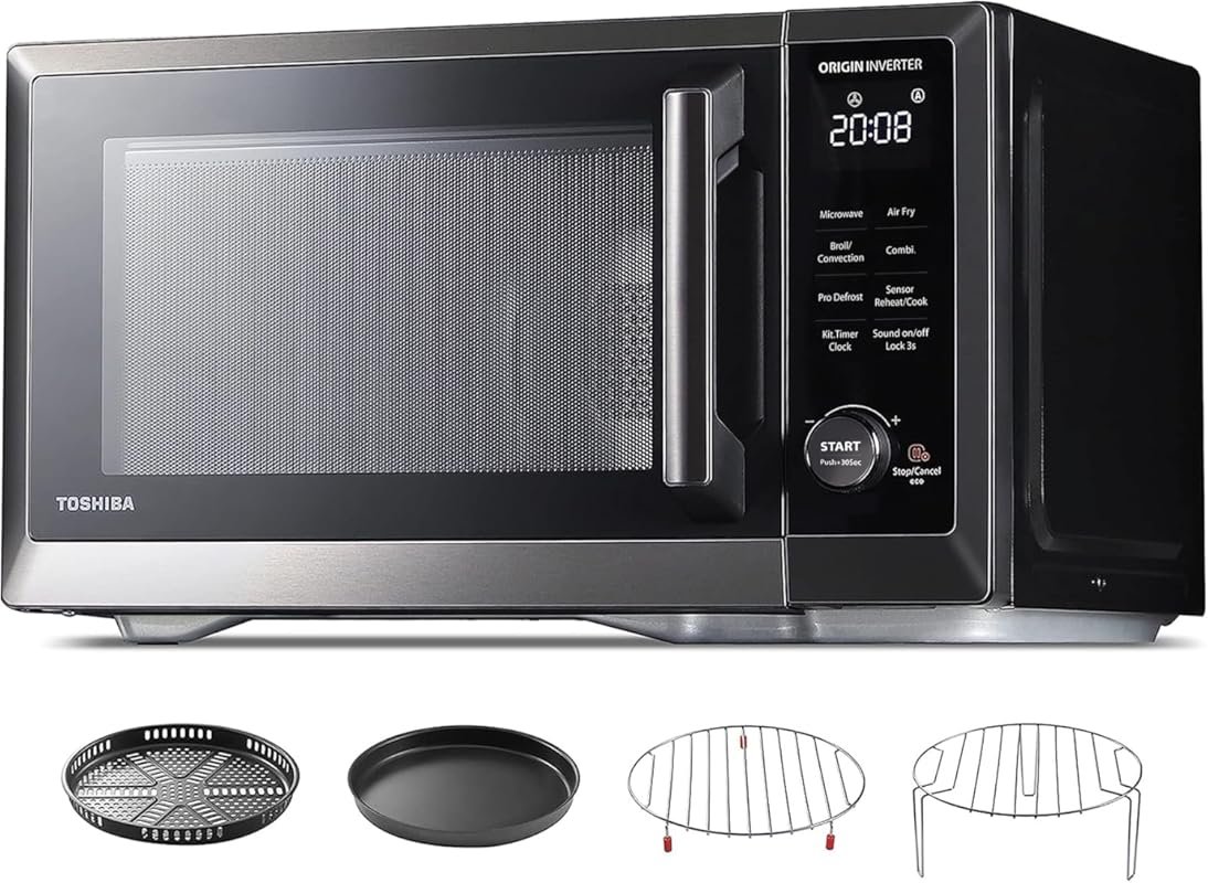 TOSHIBA Inverter Microwave & Air Fryer Combo with Convection & Humidit