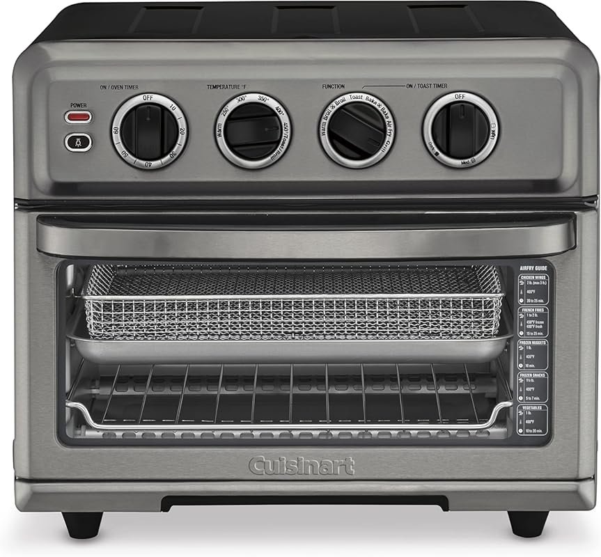 Cuisinart Air Fryer Toaster Oven with Grill, 8-in-1, 1800W, Black
