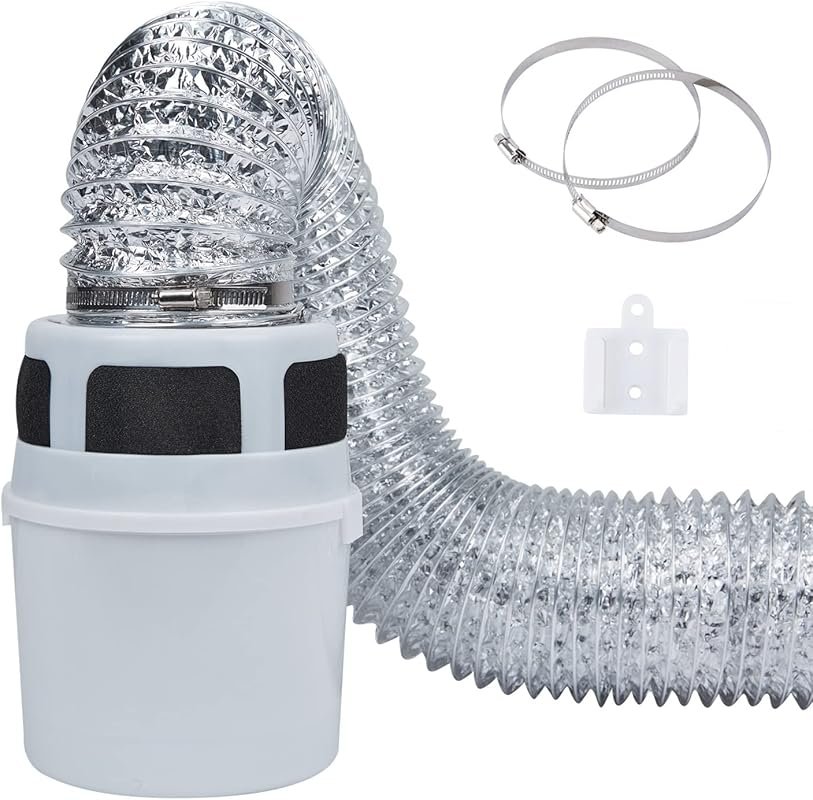 VIWINVELA 3-in-1 Indoor Dryer Vent Kit with Filter Bucket & 4