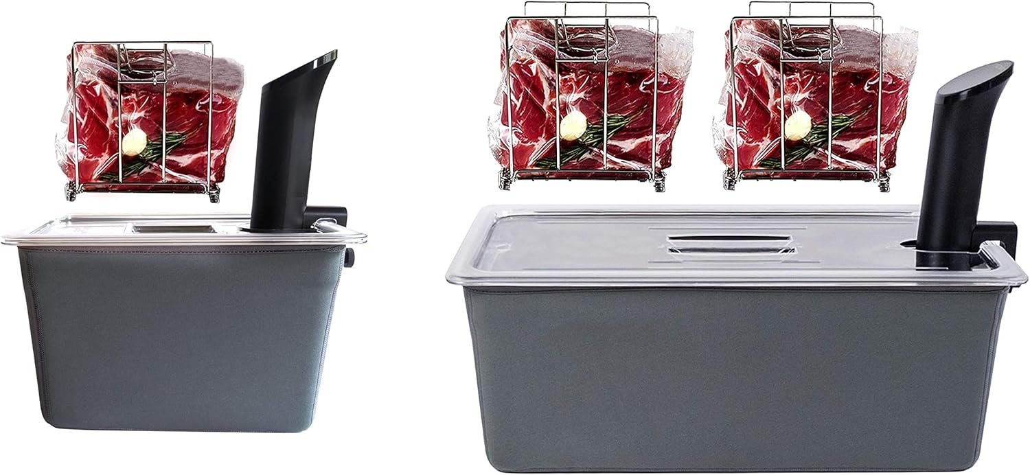 Väeske Dual-Size 12 & 26 QT Sous Vide Set – Complete Kit with Racks, L