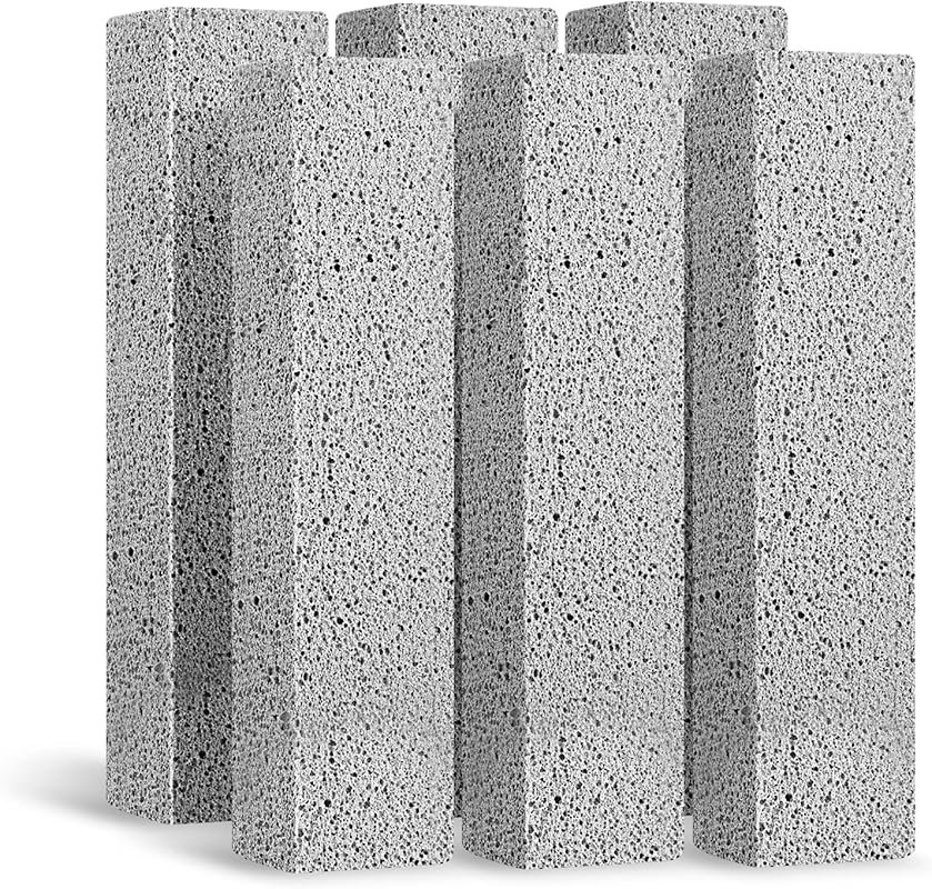 Lenicany 6-Pack Pumice Stone Toilet Bowl Cleaner for Hard Water Rings 