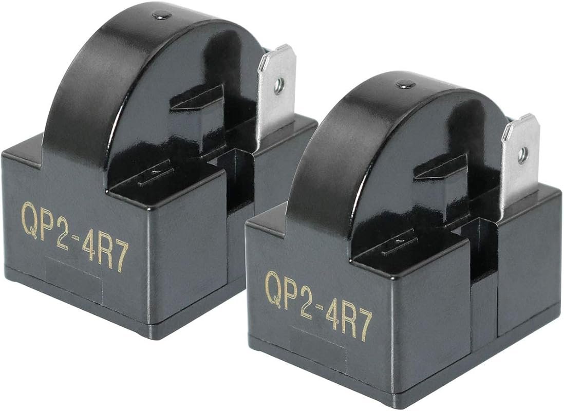 MEETOOT 2pcs QP-02-4.7 PTC Refrigerator Start Relay for Compressor Coo