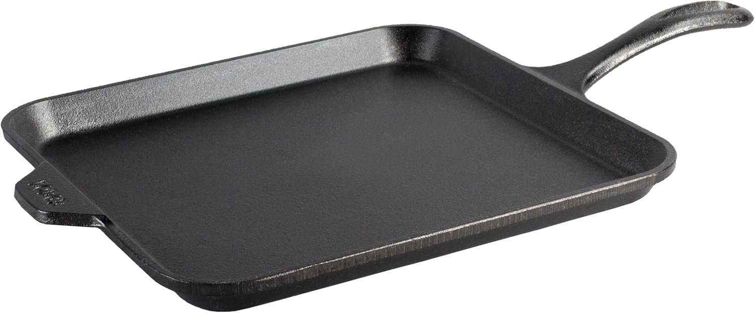 Lodge Seasoned 11‑inch Square Cast Iron Griddle