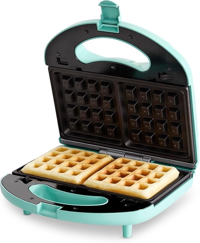 GreenLife Electric Waffle Sandwich Maker with Healthy Ceramic Nonstick