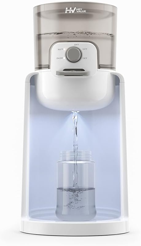 HEYVALUE Baby Bottle Warmer & Formula Maker, Night Light, 4 Temperatur