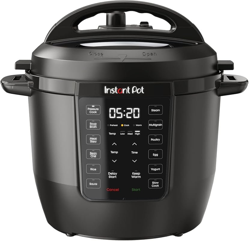 Instant Pot RIO 7-in-1 Multi‑Cooker, 6‑Quart Black, Pressure, Slow Coo