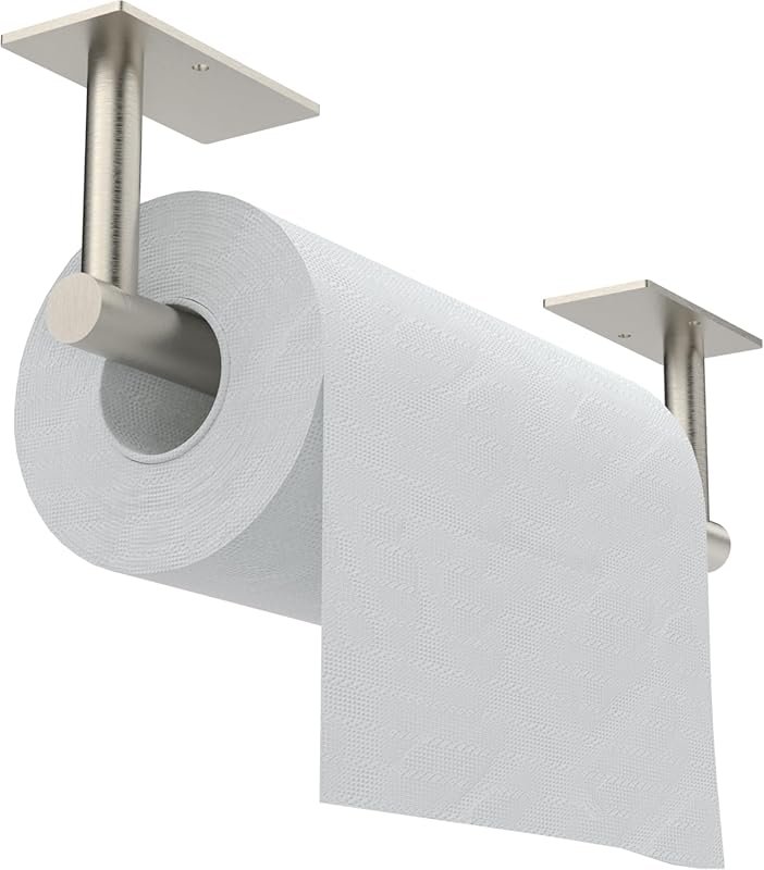 Self-Adhesive & Wall Mount Stainless Steel Paper Towel Holder for Kitc