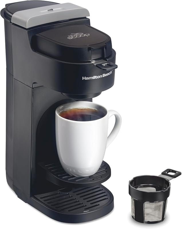 Hamilton Beach The Scoop Single Serve Brewer, Fast Grounds Brewing for
