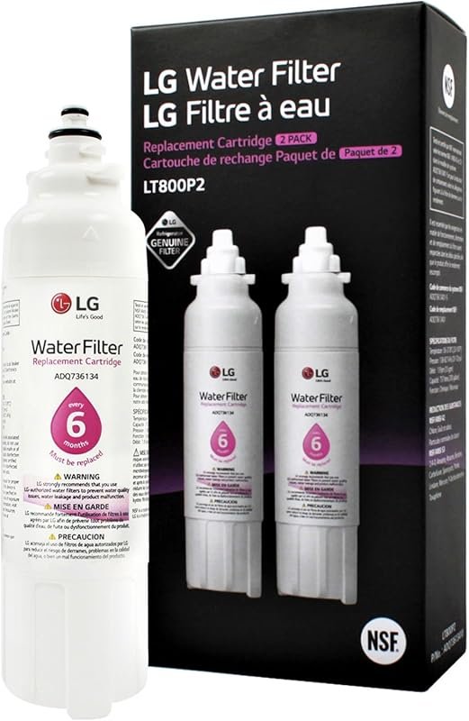 LG LT800P2 6-Month 200-Gallon Refrigerator Water Filter, NSF42 & NSF53