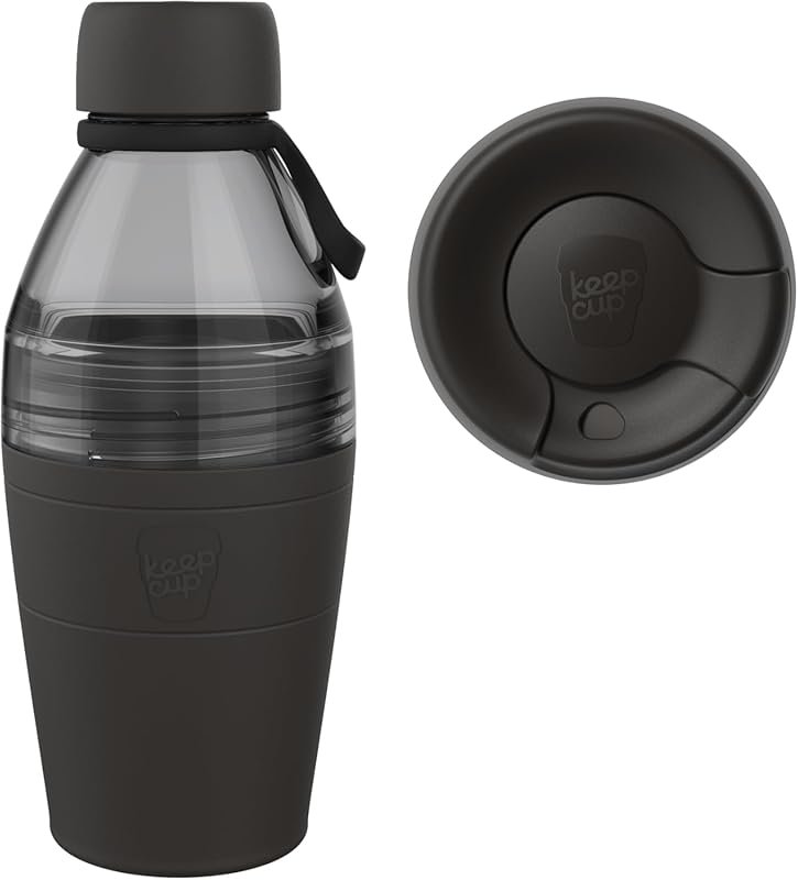 KeepCup 2 in 1 Reusable Stainless Steel Bottle to Cup Kit, 530ml, Leak