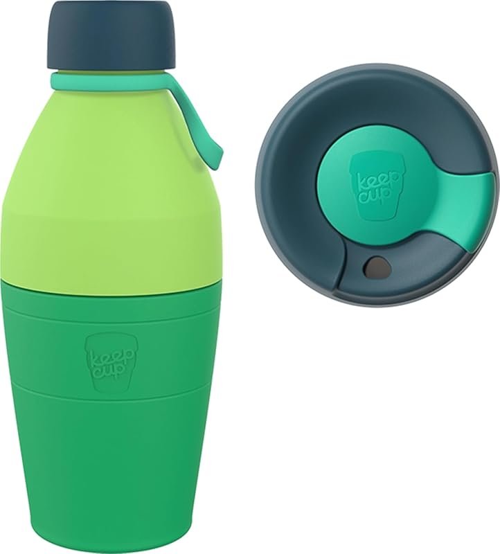 KeepCup 2 in 1 Reusable Stainless Steel Travel Mug and Water Bottle, 5