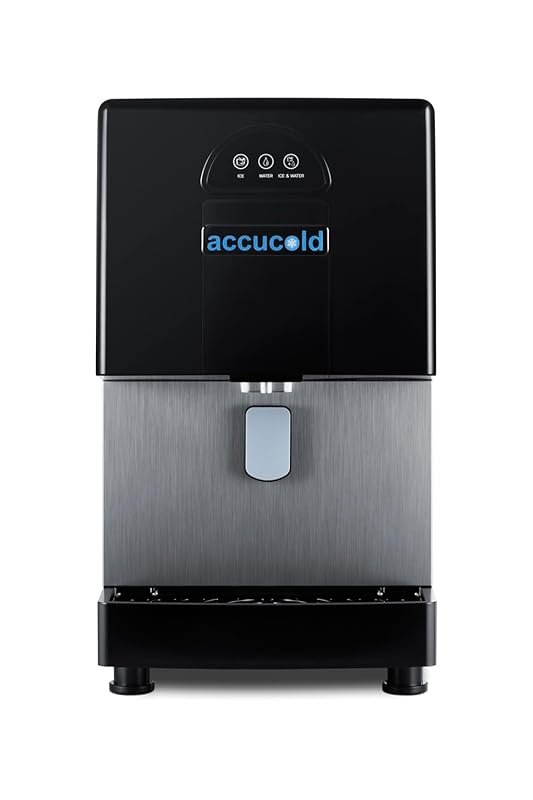 Accucold Countertop Nugget Ice & Water Dispenser, 160 lbs Daily Produc