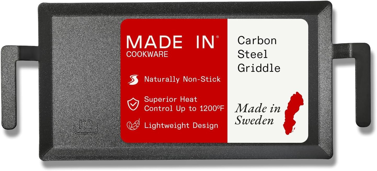 Made In Carbon Steel Griddle – Professional‑Grade, Induction‑Ready