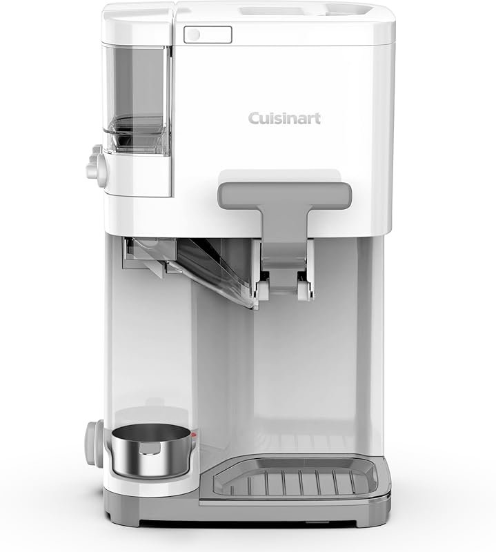 Cuisinart White ICE-48 Soft Serve Machine for Sorbet & Drinks