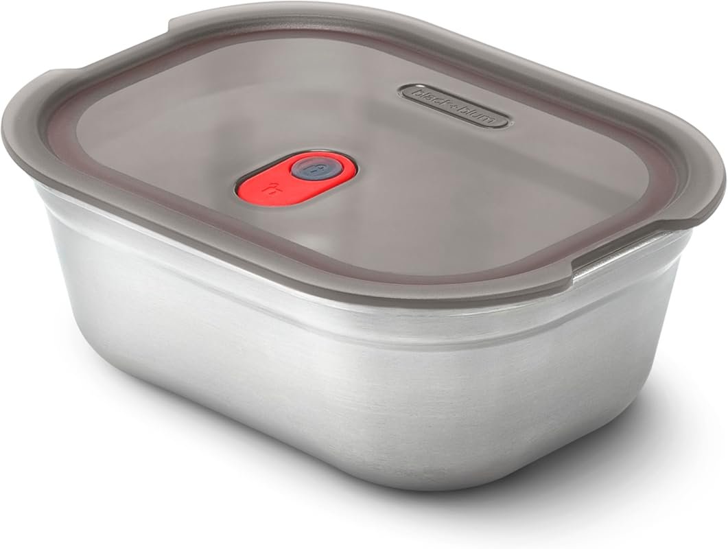 Black + Blum Microwavable Stainless Steel Lunch Box, Vacuum Sealed & S