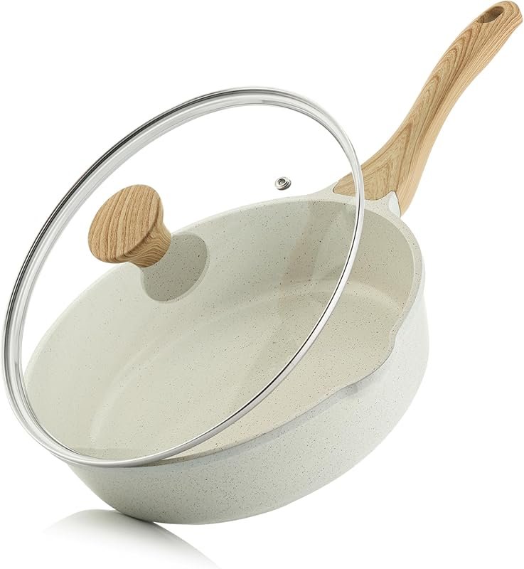 SENSARTE Nonstick Ceramic Saute Pan 10