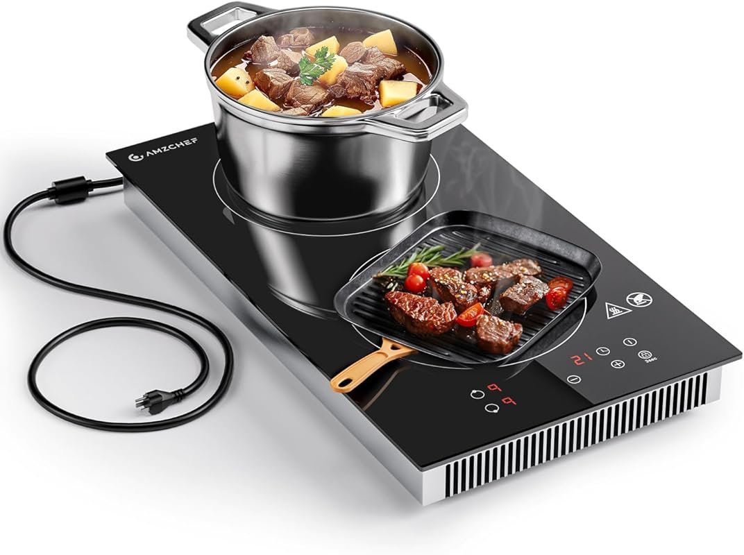 AMZCHEF 2-Burner Induction Cooktop 12